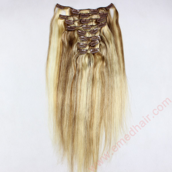 human hair extensions clip in